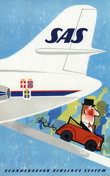 SAS - Okänd konstnär 1960 Dag Suul